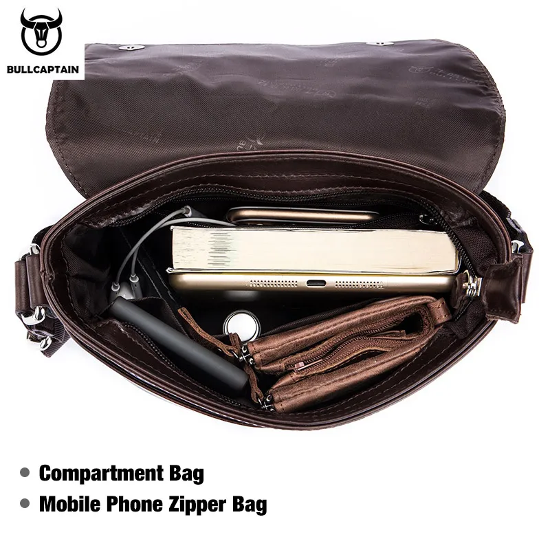 Bolsa de ombro BULLCAPTAIN, modelo DJB033 - Imagem 4