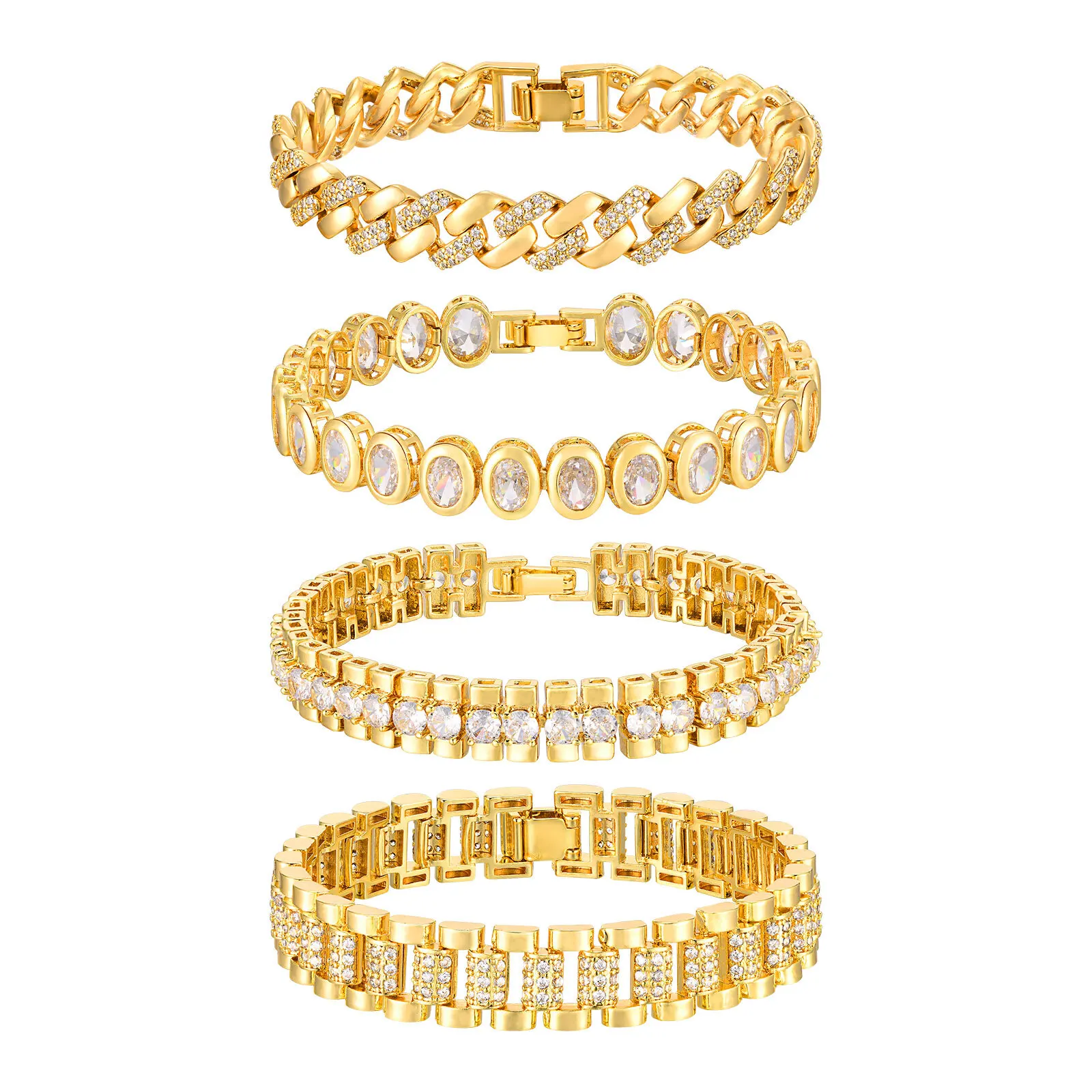 Pulseira de Corrente Paperclip Dourada - Imagem 2