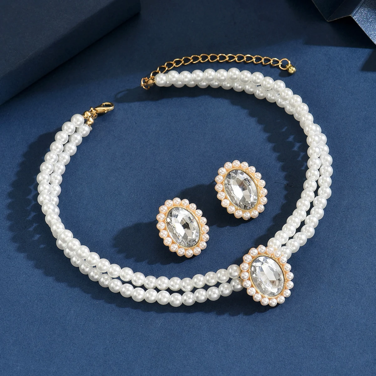 Conjunto de Joias Vintage com Pérolas e Acrílico - Imagem 8