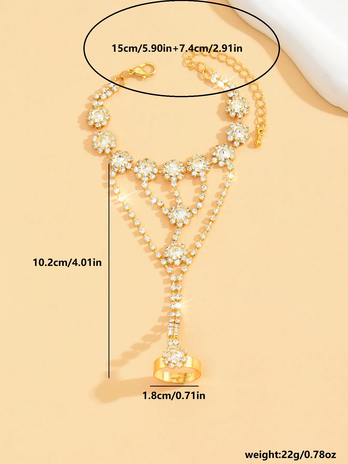 Pulseira Feminina Romântica com Flores - Imagem 6