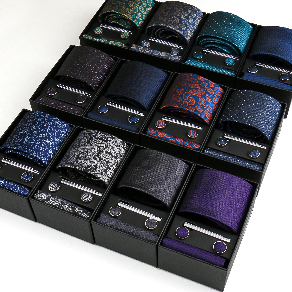 Conjunto de Gravata Paisley