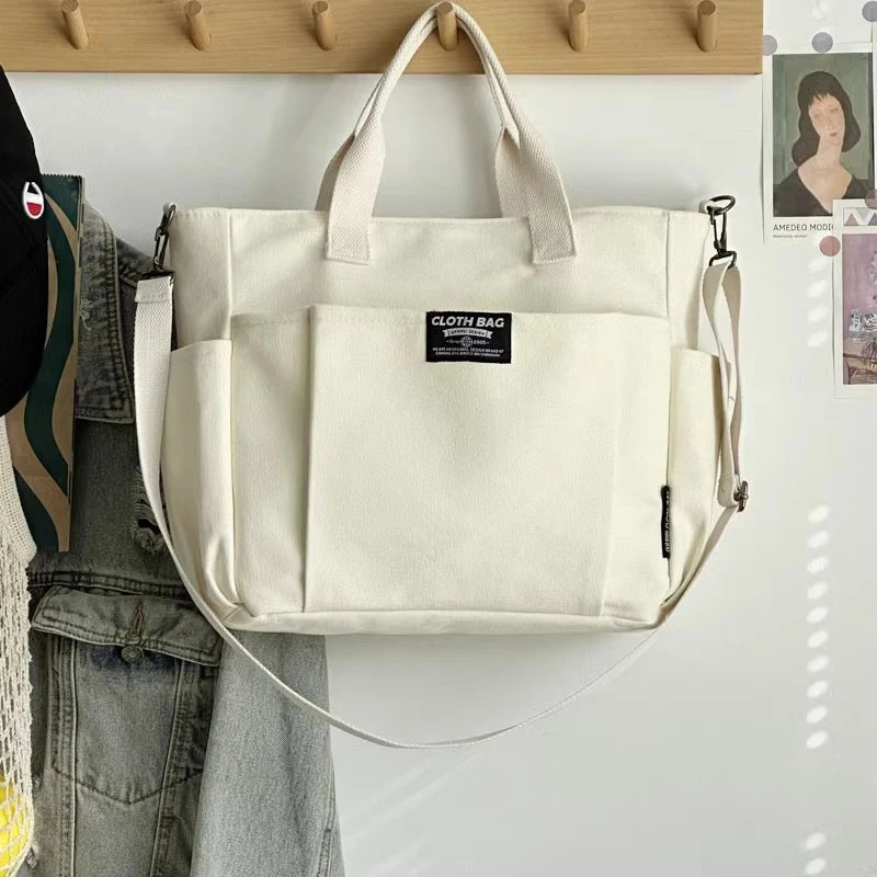 Bolsa Tote de Lona Casual - Imagem 8