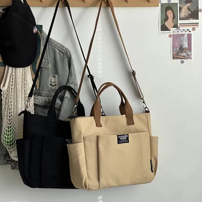 Bolsa Tote de Lona Casual - Imagem 6