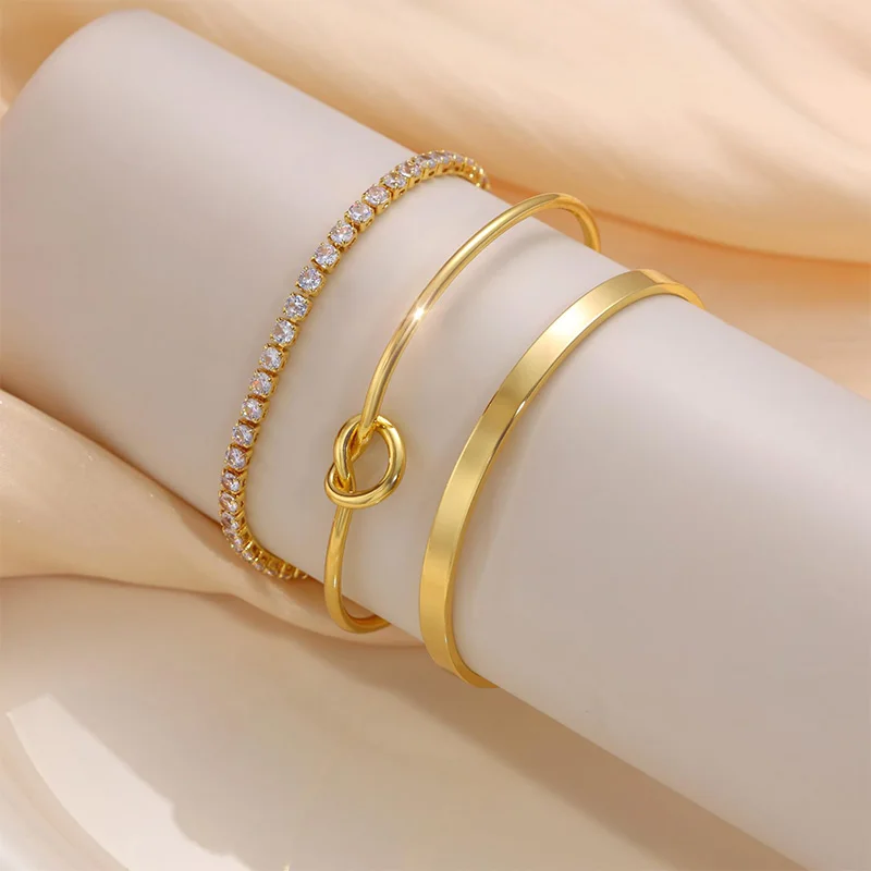 Conjunto de Pulseiras em Aço Inoxidável - Imagem 5