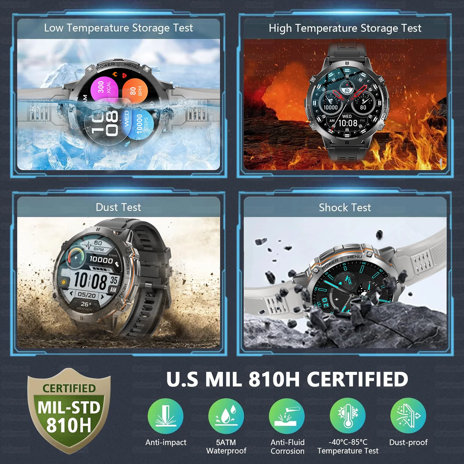 T-Rex 3 Smartwatch Militar - Imagem 6