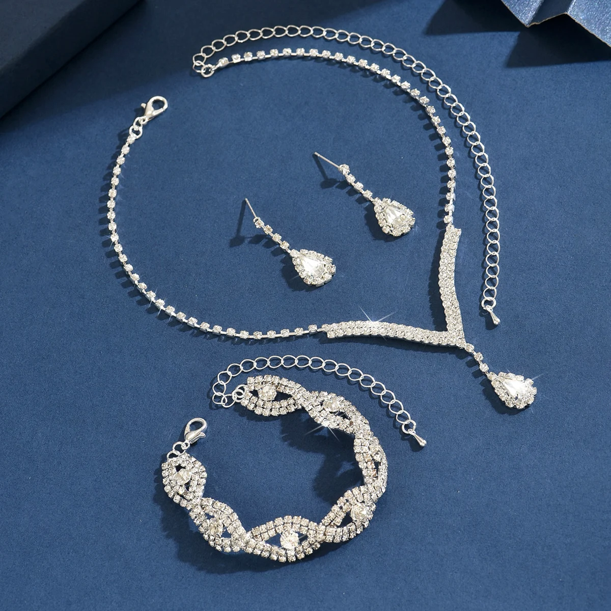 Conjunto Aniversário Elegante com Gota de Zircônia - Imagem 7