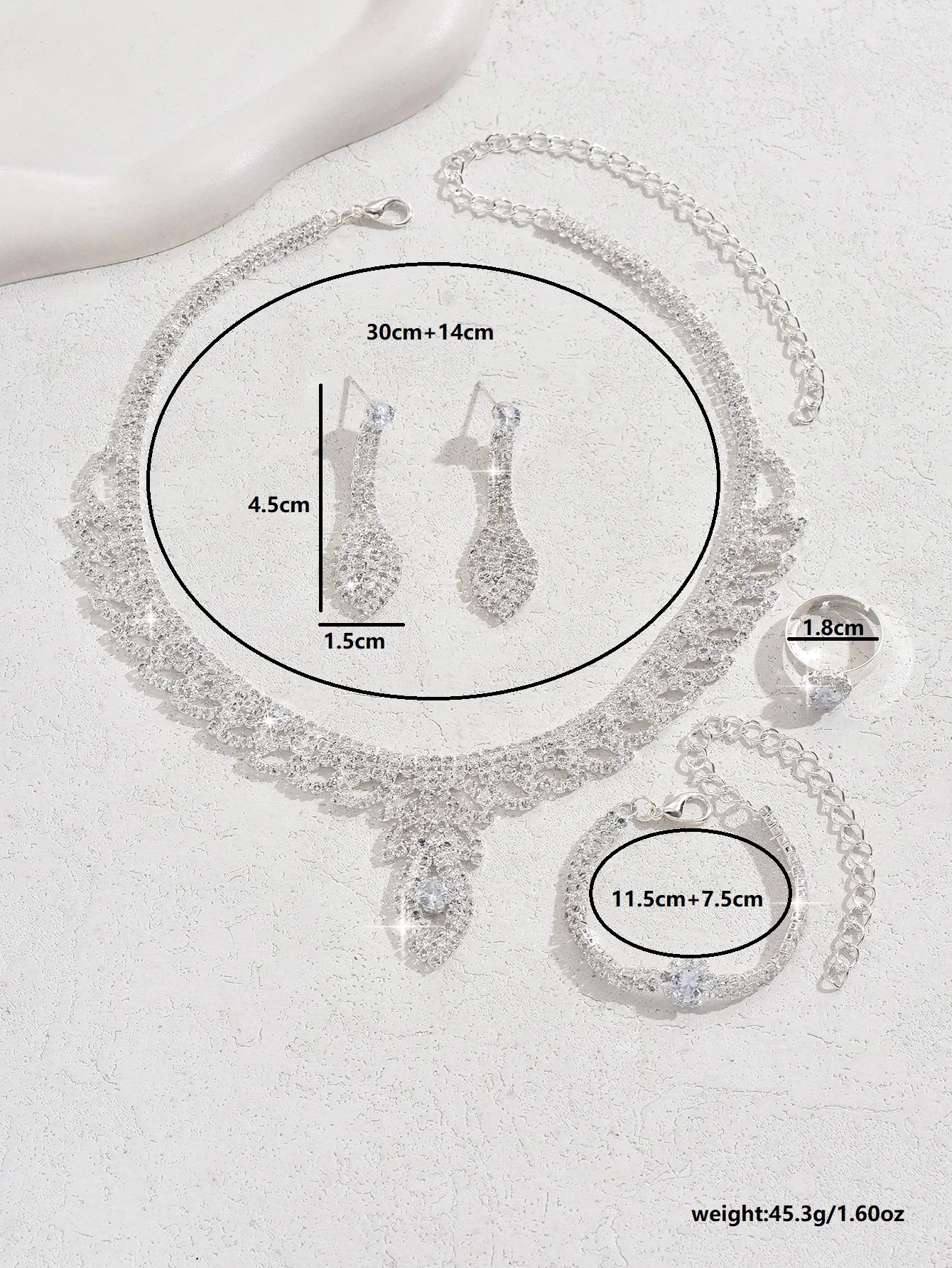 Conjunto Clássico com Flores de Cobre e Zircônia - Imagem 5