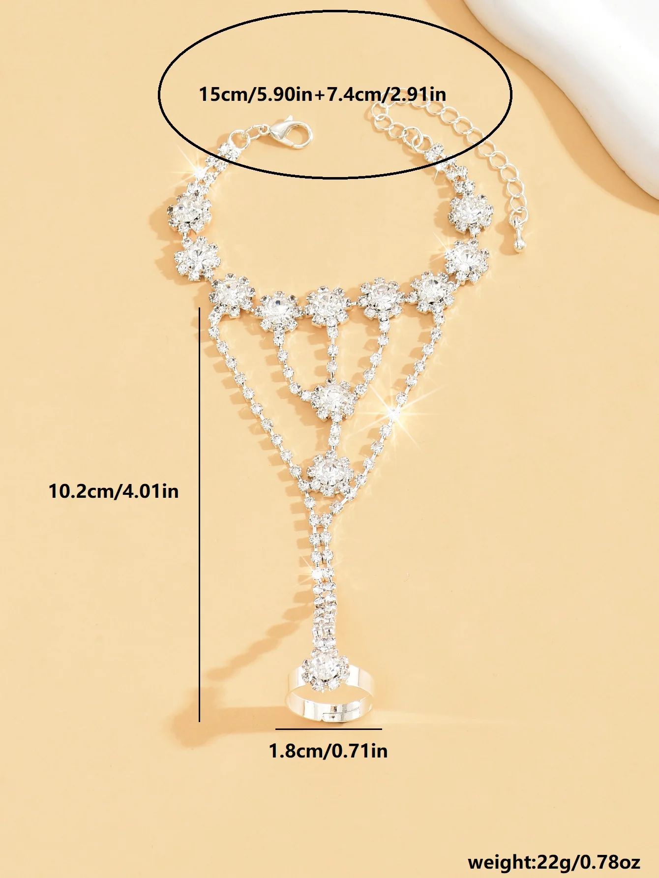 Pulseira Feminina Romântica com Flores - Imagem 3