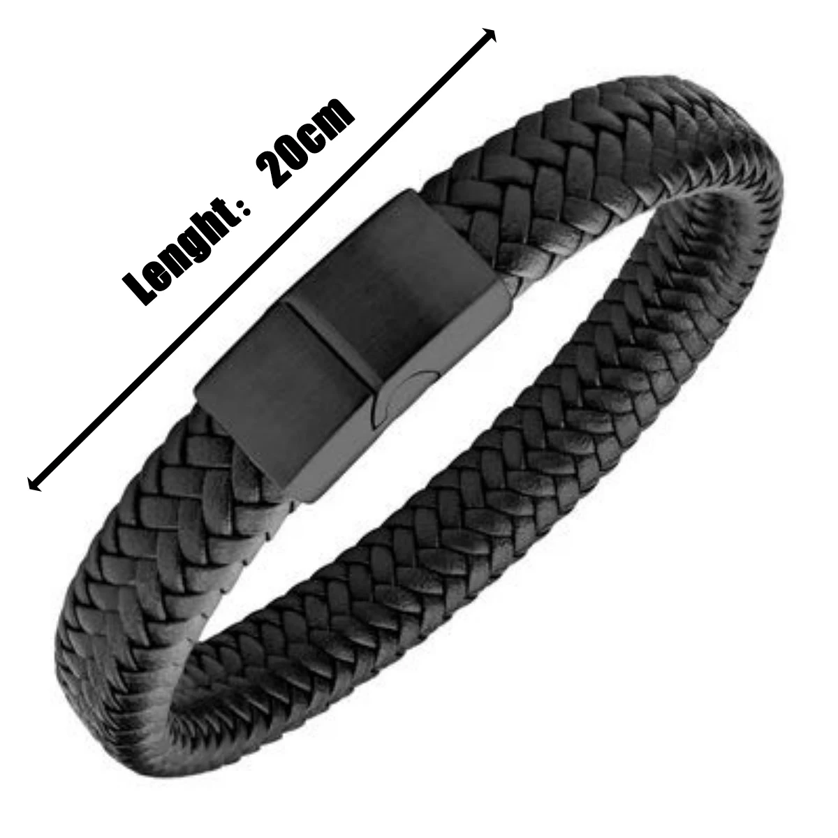 Pulseira de Couro Masculina "Simple" - Imagem 5