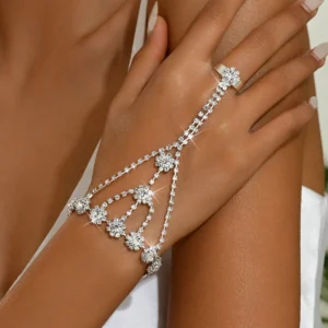 Pulseira Feminina Romântica com Flores