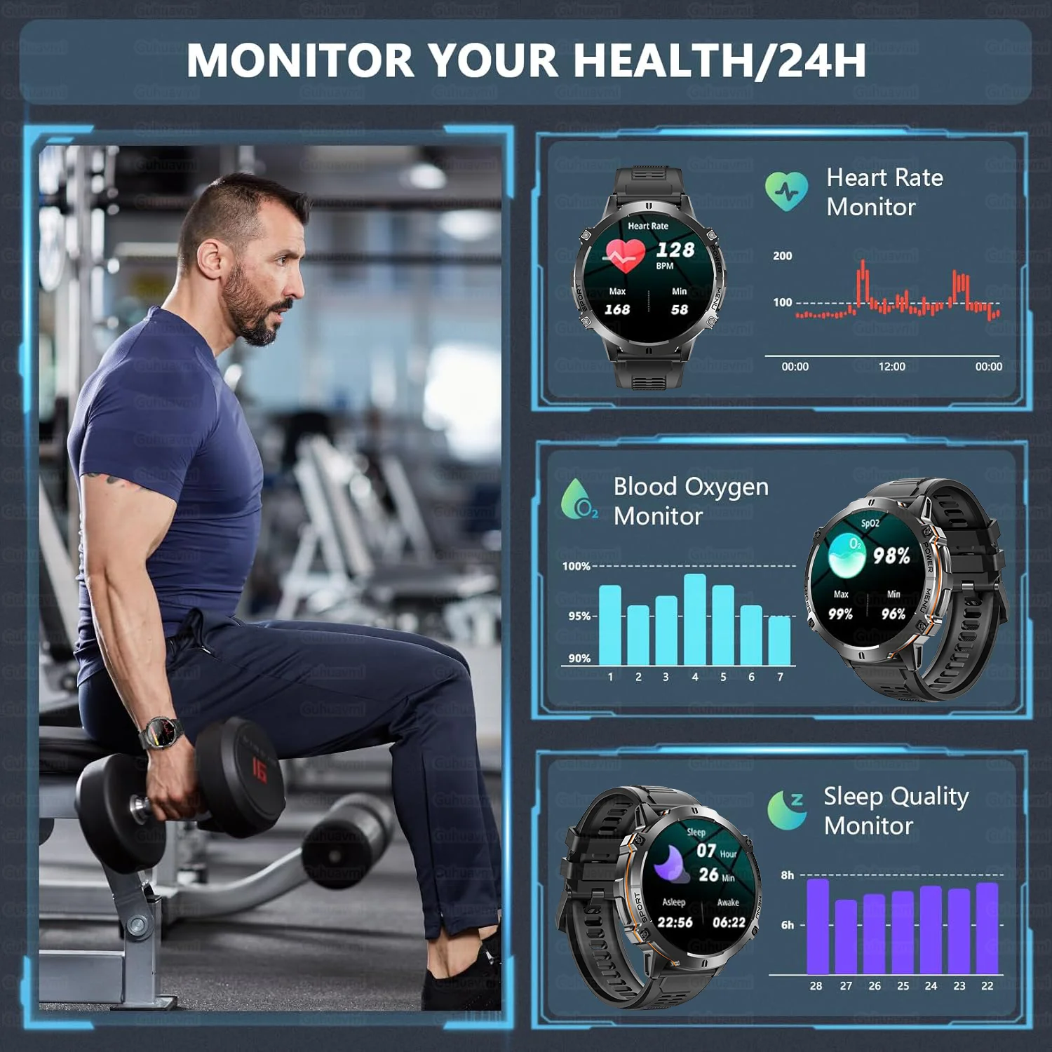 T-Rex 3 Smartwatch Militar - Imagem 5
