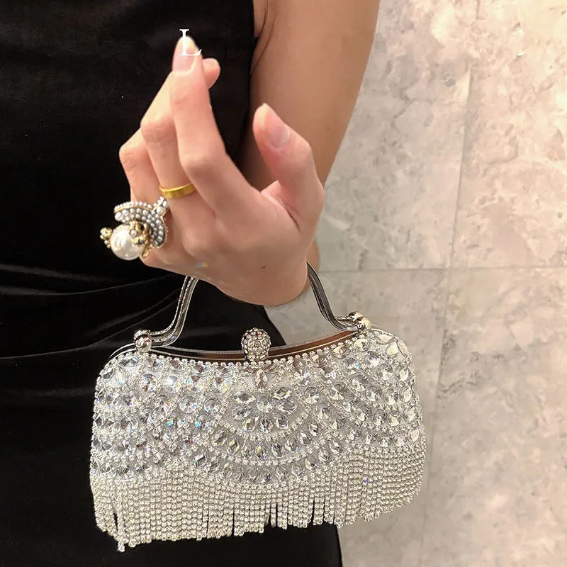 Stilo Royal Gold Fringe Clutch - Imagem 7