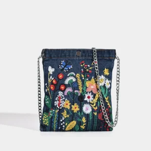 Stilo Denim Floral Bordada