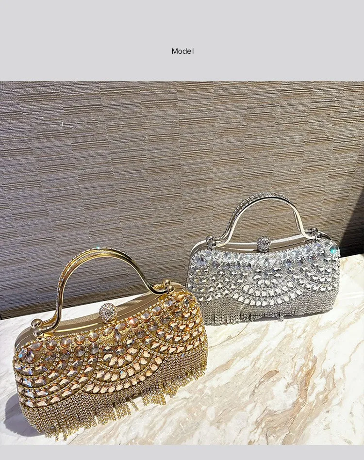 Stilo Royal Gold Fringe Clutch - Imagem 6