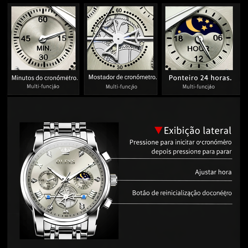 Stilo Luxury Moonphase Chrono - Imagem 15